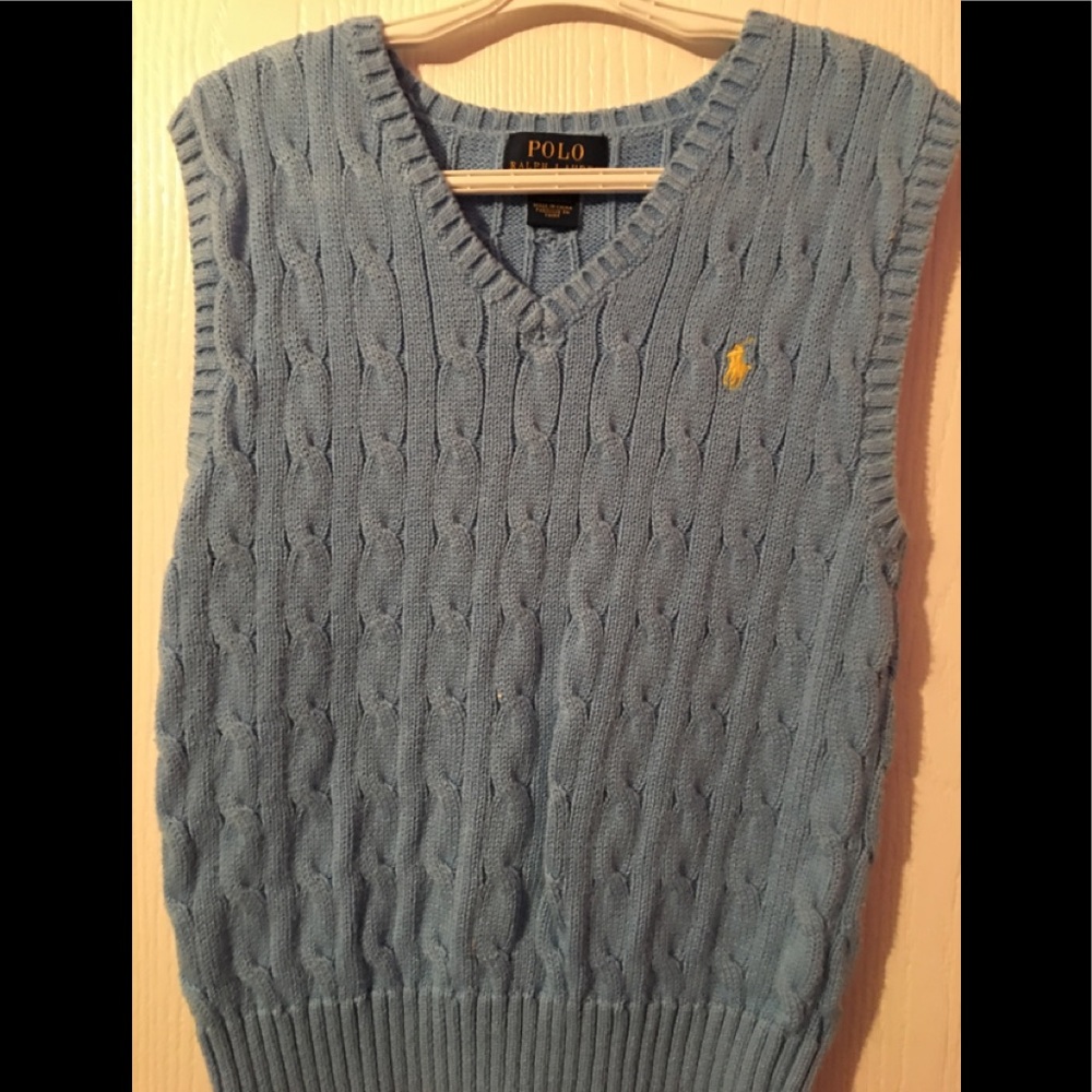 Ralph Lauren Cable- knit cotton sweater vest